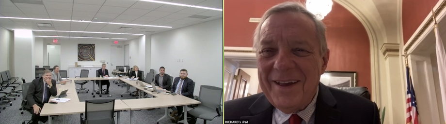 DURBIN MEETS VIRTUALLY WITH ILLINOIS SOYBEAN ASSOCIATION